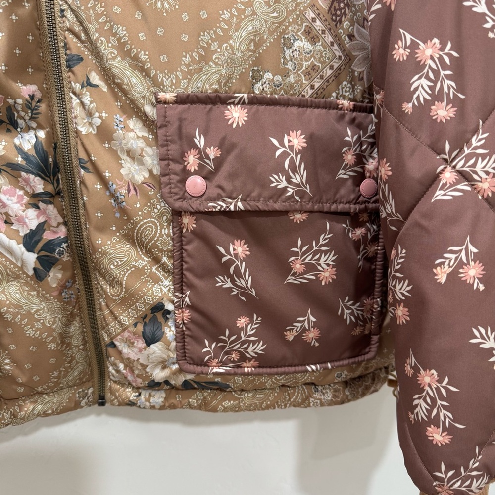 American Eagle Reversible Winter Puffer Coat Jack… - image 5